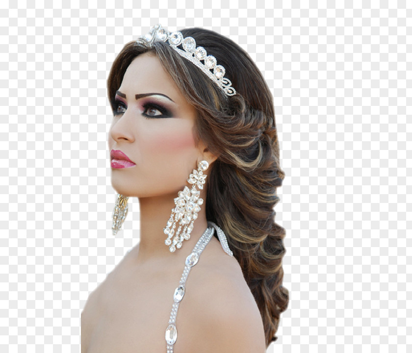 Indian Women Tiara Brides Wedding Hairstyle PNG