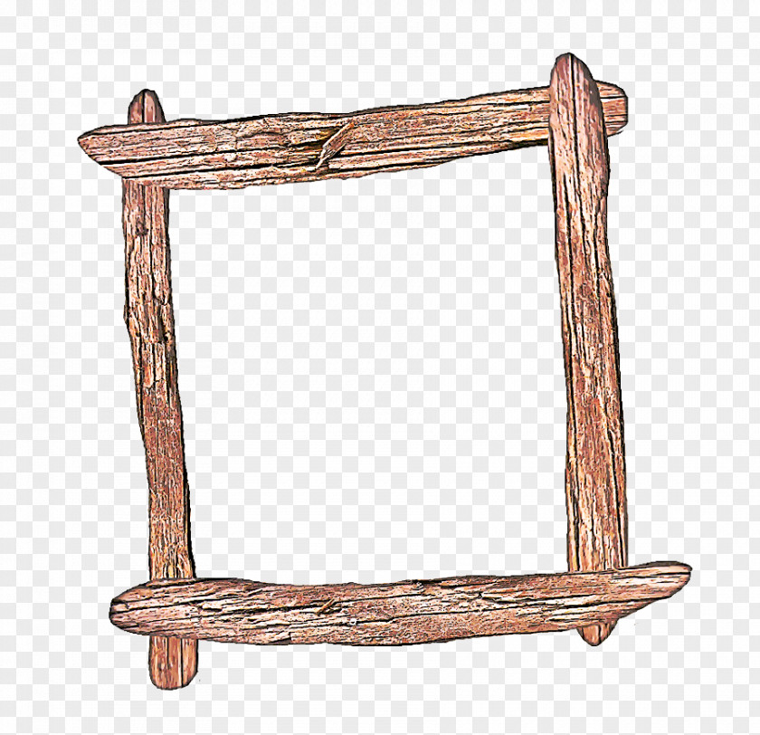 Twig Driftwood Wood Table Frame PNG