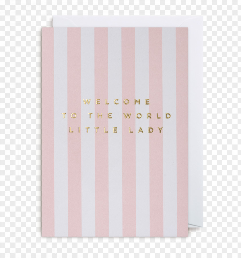 Welcome Card Pink M Rectangle PNG