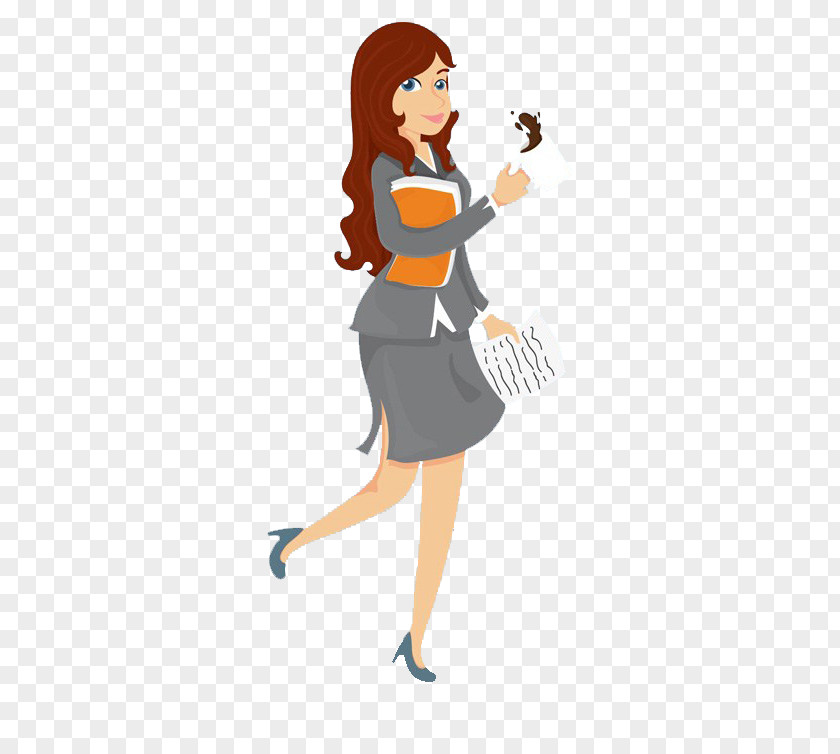 Cartoon Professional Women Woman Management Business Service PNG