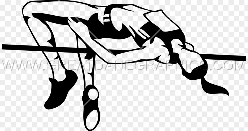 Highjumpblackandwhite High Jump Sport Track & Field Jumping Clip Art PNG