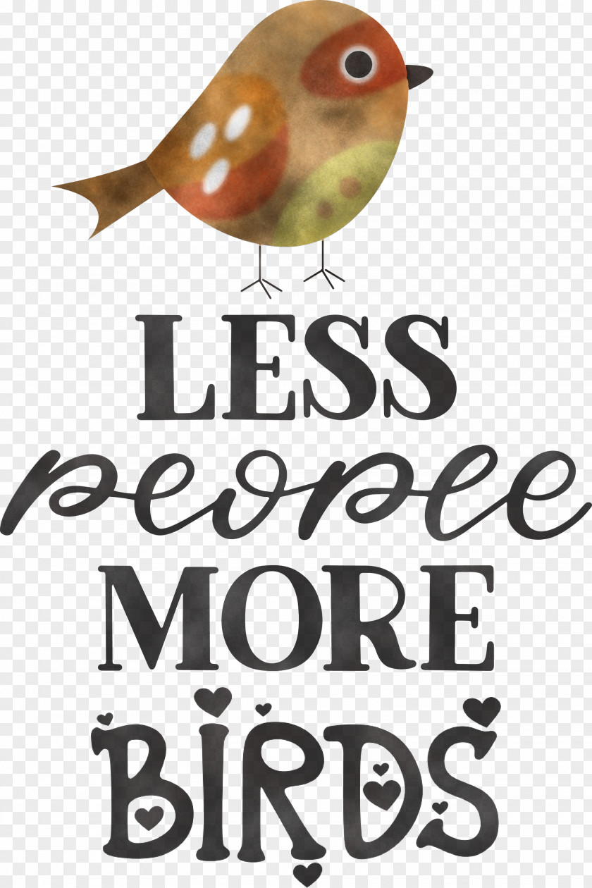 Less People More Birds PNG