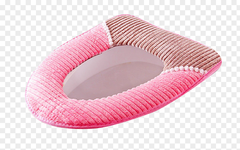 Pink Velvet Toilet Pad Seat RGB Color Model PNG