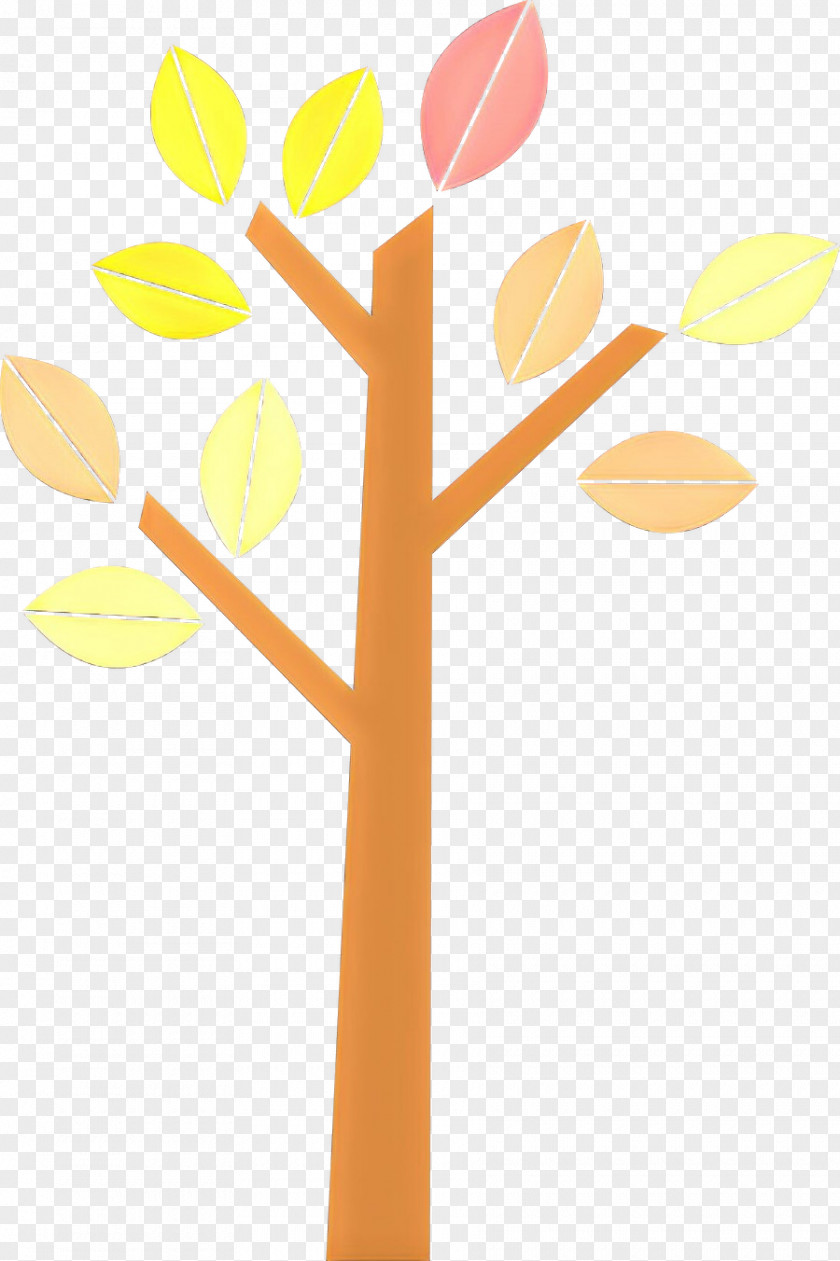 Plant Branch Yellow Leaf Line Stem Tree PNG
