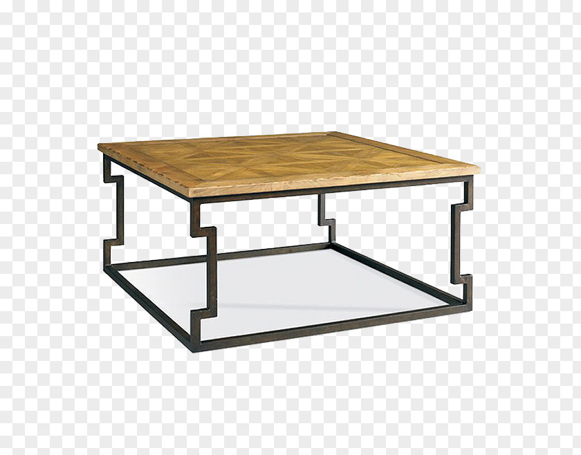 Square Coffee Table Furniture Couch Wood PNG