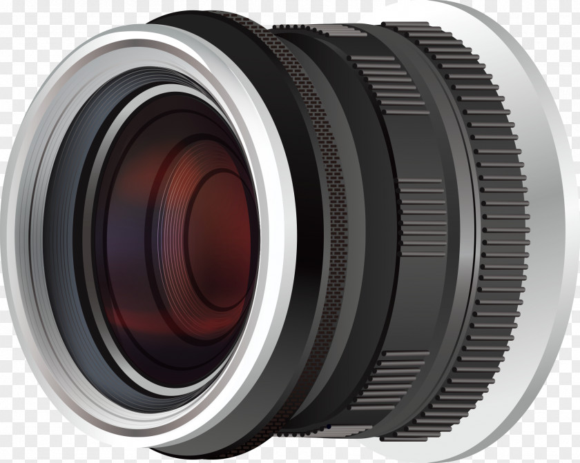 Vector Black Camera Lens Fisheye Digital SLR Cover PNG