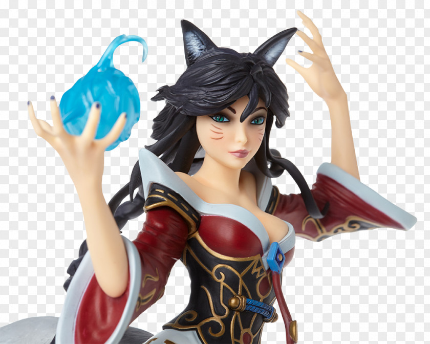 League Of Legends Ahri Statue Nine-tailed Fox Riot Games PNG