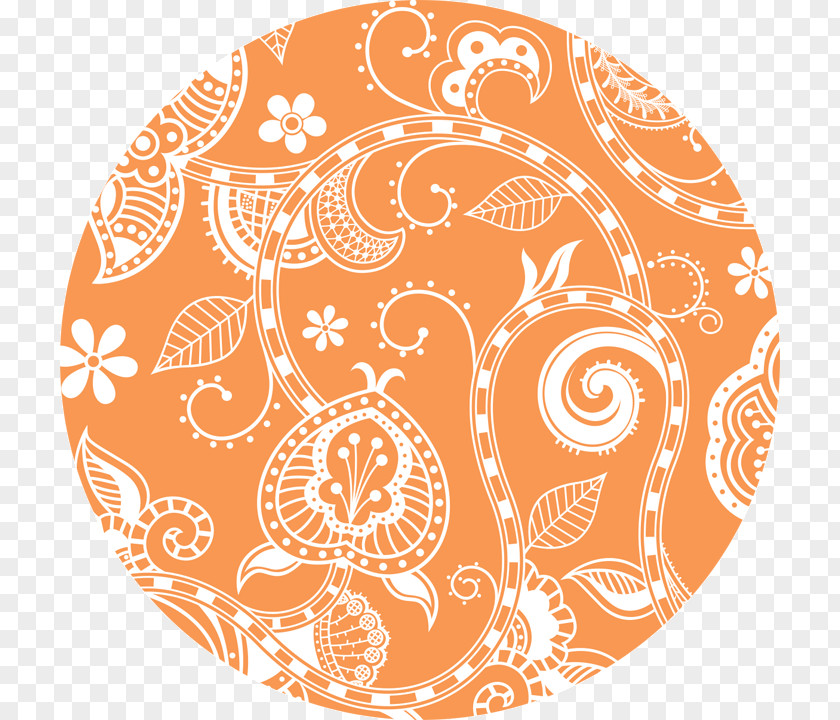 Paisley Flower Floral Design Pattern PNG