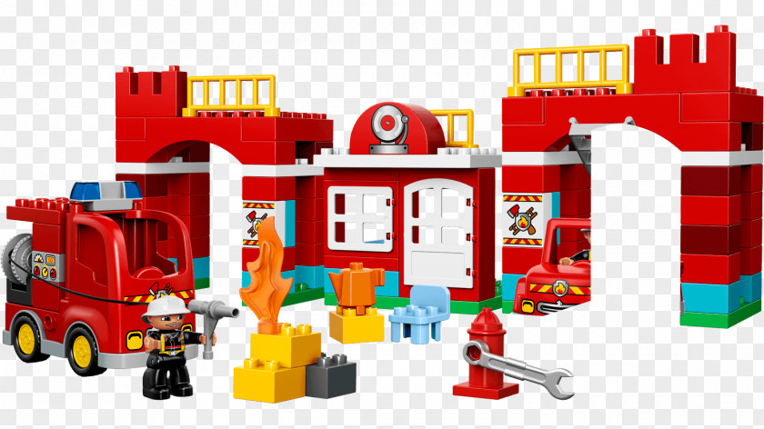 Toy LEGO 10593 DUPLO Fire Station Lego Duplo Block PNG