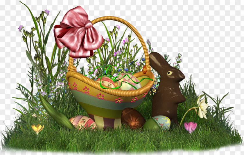 Easter Egg Hunt Basket Christmas PNG