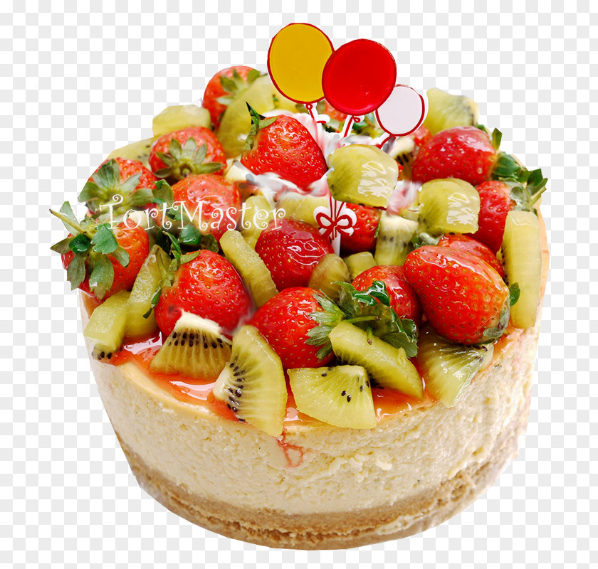 Strawberry Cheesecake Torte Fruitcake Birthday Cake PNG