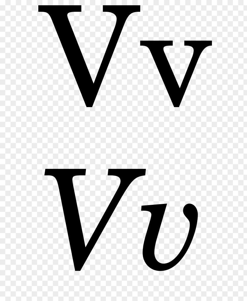 V Letter Latin Alphabet W PNG