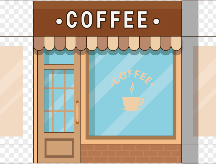 Vector Material Coffee Shop Cafe Take-out PNG