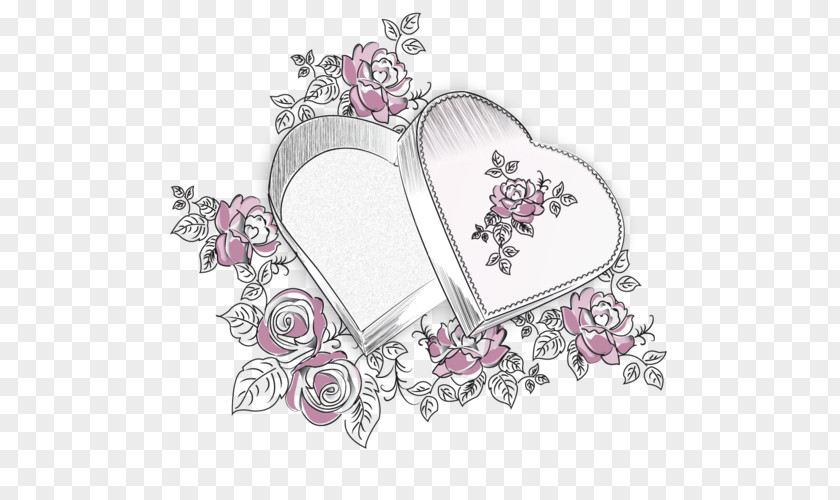 Wedding Box Floral Design Valentine's Day PNG