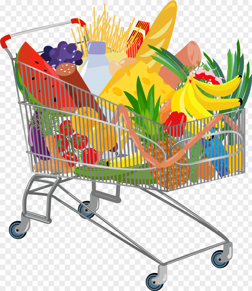 Cart Vehicle Supermarket Cartoon PNG