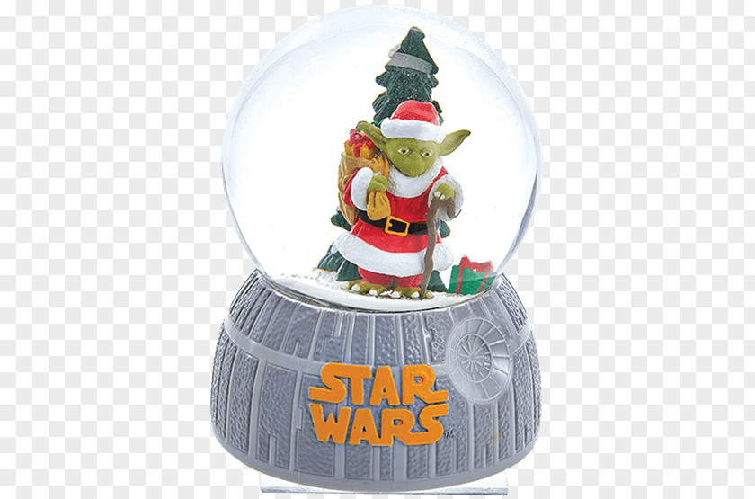 Santa Claus Carries A Gift Yoda Stormtrooper Snow Globes Star Wars Christmas Ornament PNG