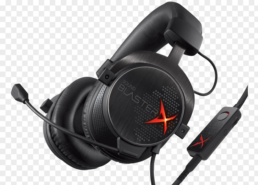 Headphones Creative Technology Sound BlasterX H7 Gaming 7.1 Headset Für PC, MAC, Android, IOS, PS4, XBOX ONE Blasterx H3 Labs PNG