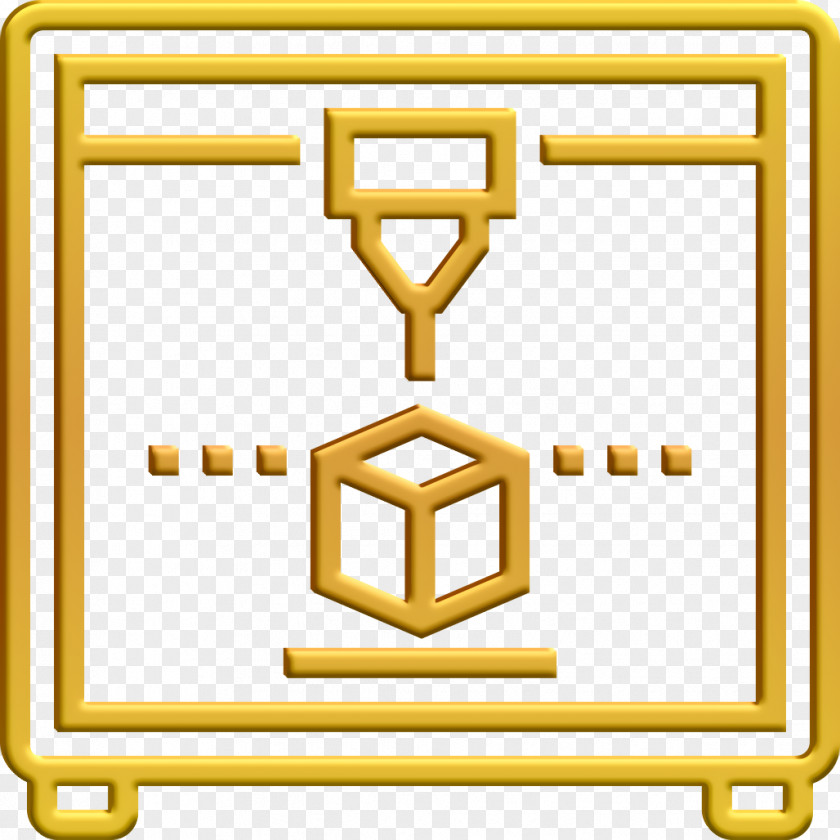 3d Printer Icon Plastic Future Technology PNG