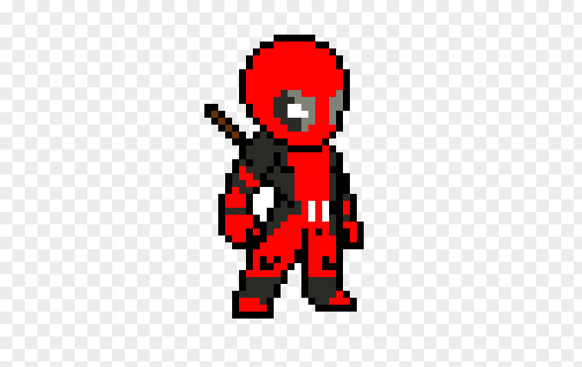 Dead Pool Deadpool Spider-Man Venom Pixel Art PNG