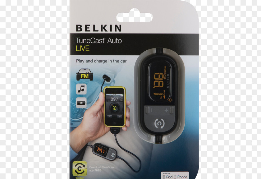 FM Transmitter IPhone Electronics Belkin PNG