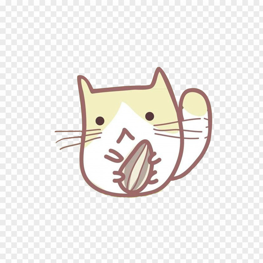 Holding A Small Cat With Melon Seeds Whiskers Hello Kitty Kitten Cartoon PNG