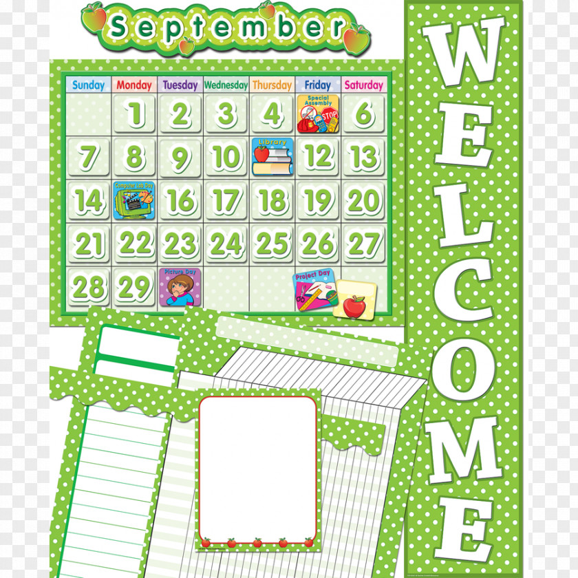 Pieced Borders The Complete Resource Polka Dot Bulletin Board Number Teacher PNG