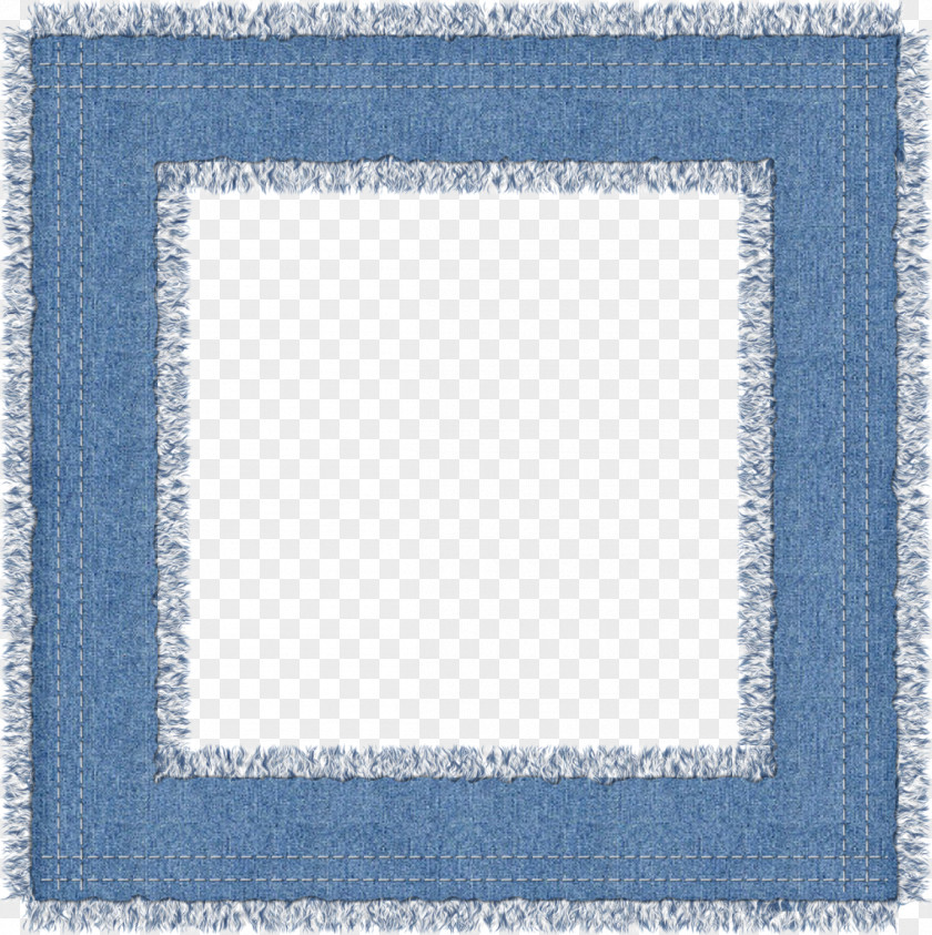 Pretty Blue Frame Picture Clip Art PNG