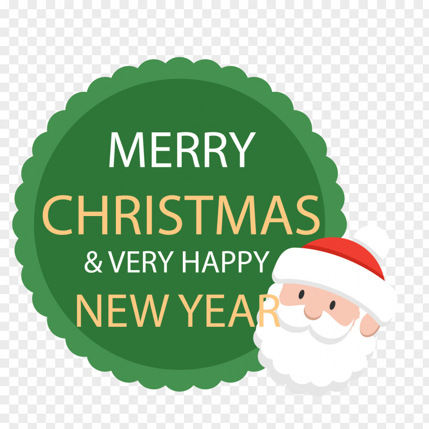 Santa Claus Picture Tag Vector Christmas Card Father PNG