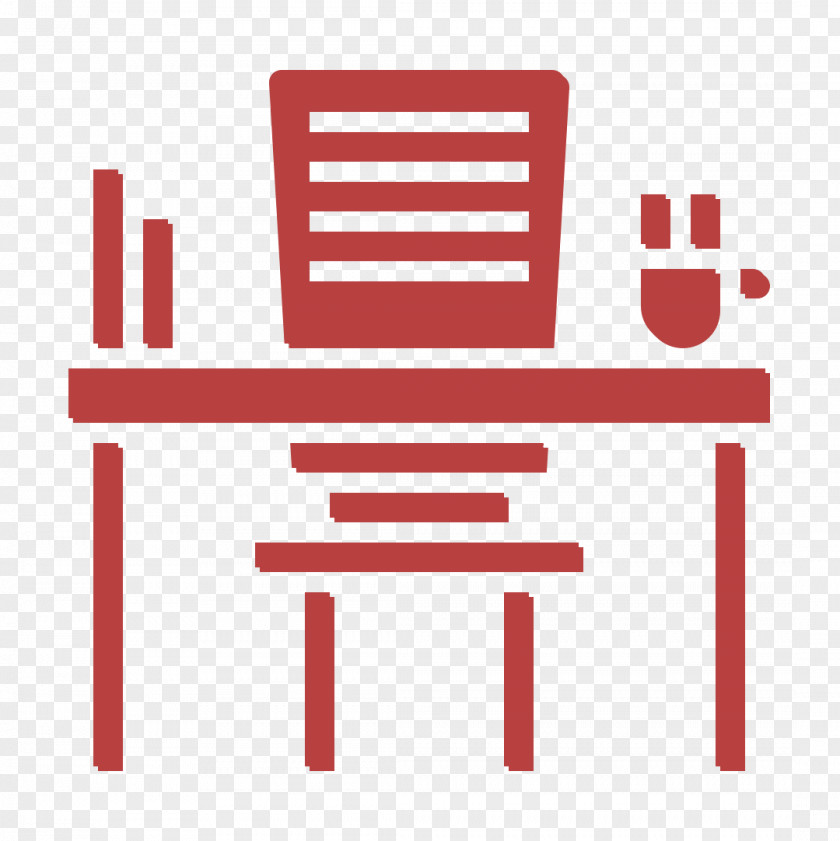 Desk Icon Classroom Office Stationery PNG