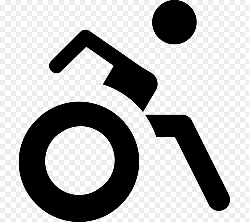 Sign Blackandwhite Wheelchair Line PNG