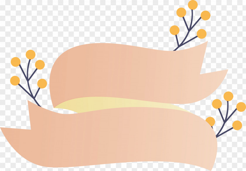 Yellow Flower Branch Plant Hand PNG