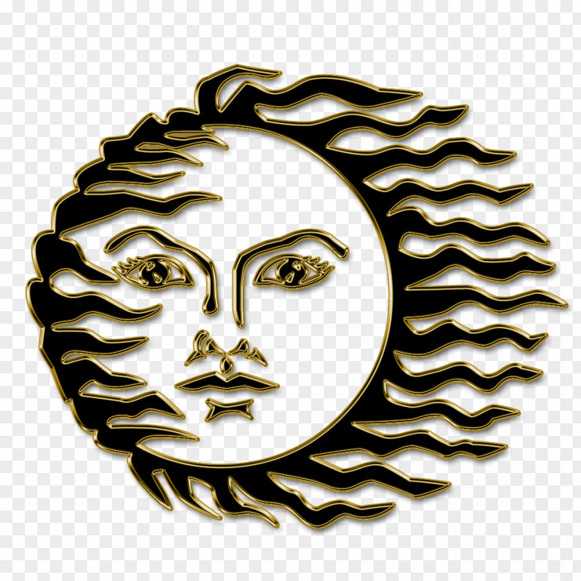 Golden Moon AutoCAD DXF Clip Art PNG