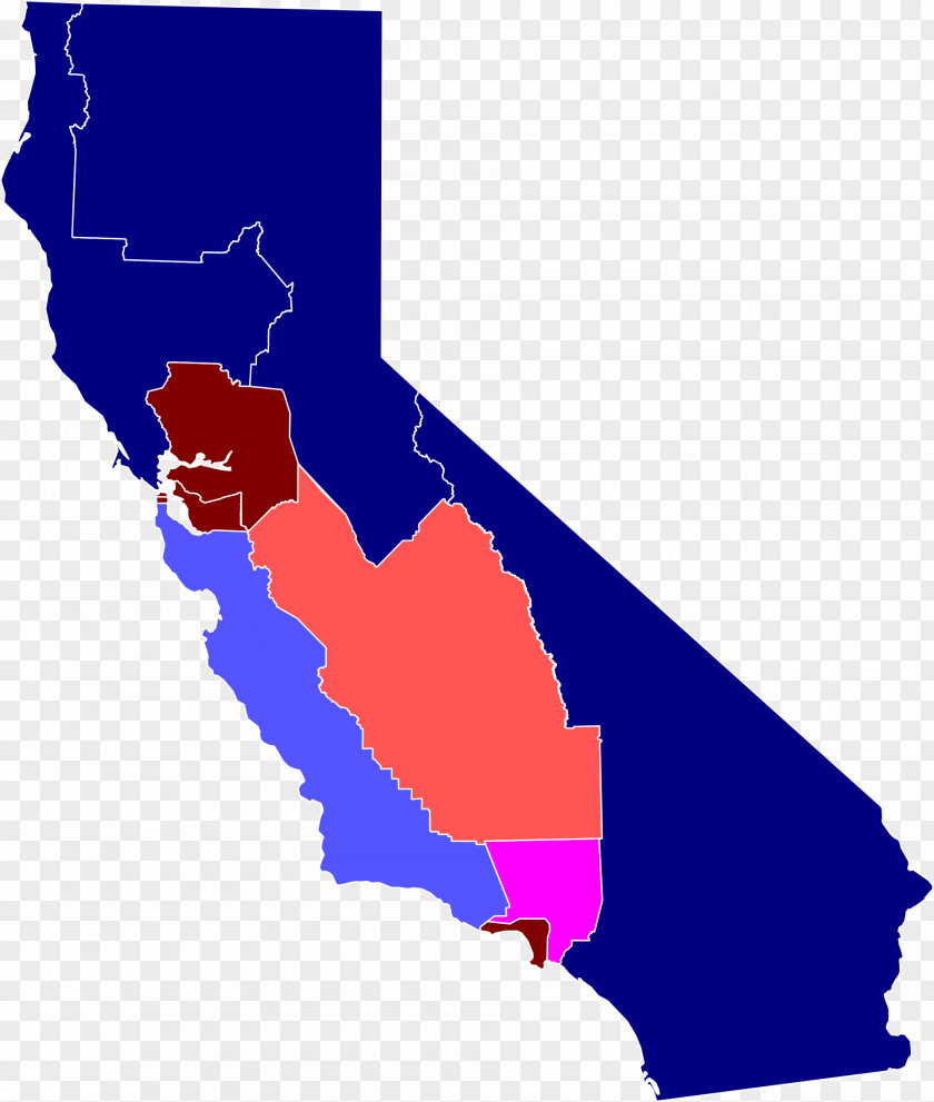 Map Northern California Cal 3 Jefferson Six Californias PNG