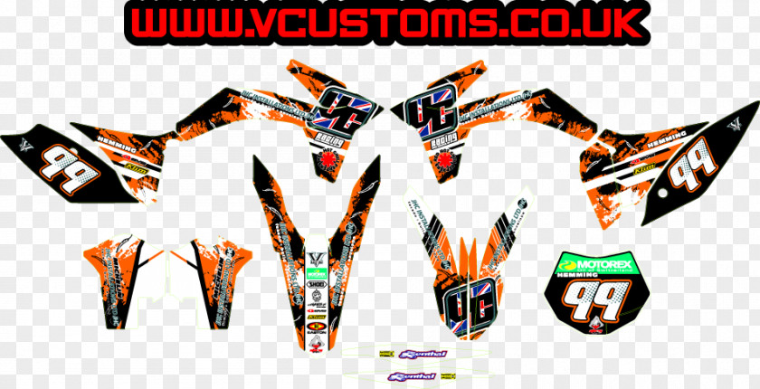 Motorcycle KTM MotoGP Racing Manufacturer Team Sticker Decal Graphic Kit PNG