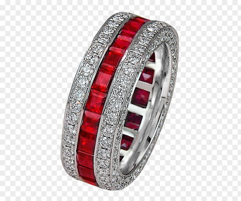 Ruby Wedding Ring Engagement PNG