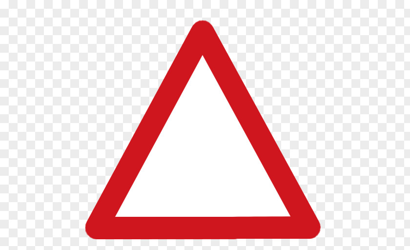 Signage Red Triangle PNG