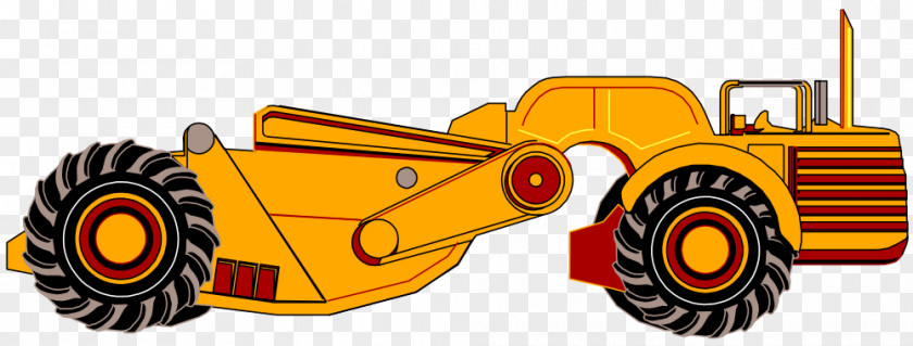 Bulldozer Wheel Tractor-scraper Clip Art PNG