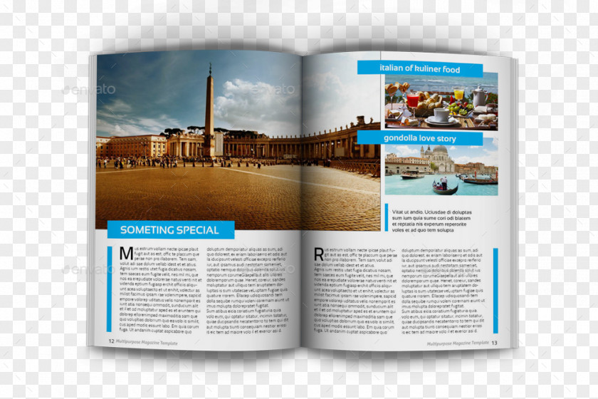 Design Magazine Page Layout Brochure PNG