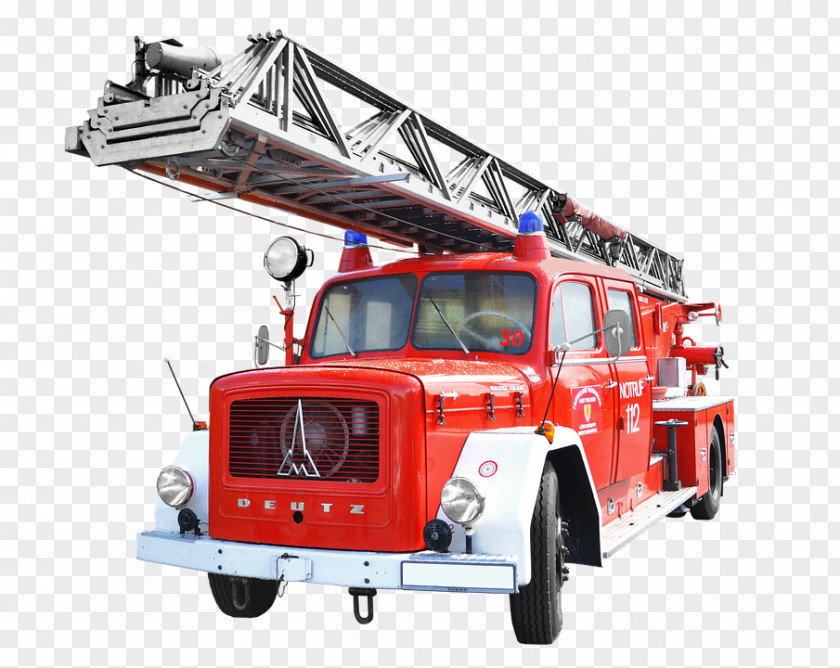 Engine Magirus Fire Firefighter Firefighting Truck PNG