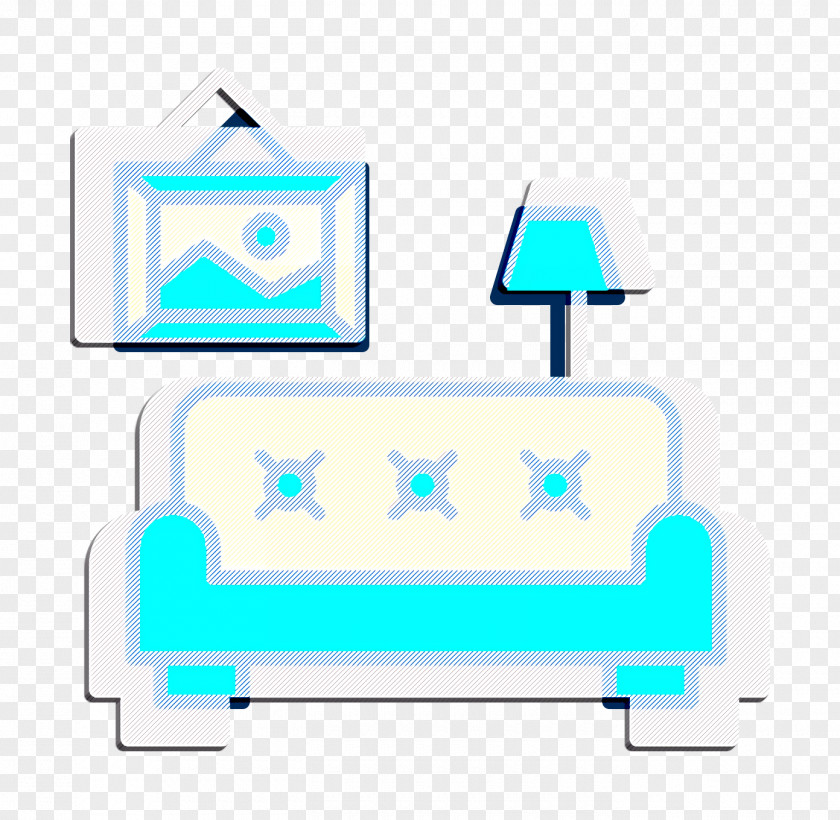 Interiors Icon Living Room Sofa PNG