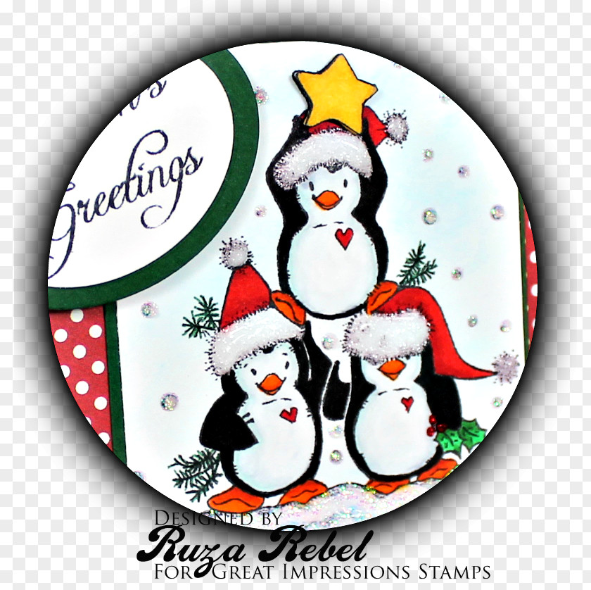 Penguin Christmas Ornament Cartoon PNG