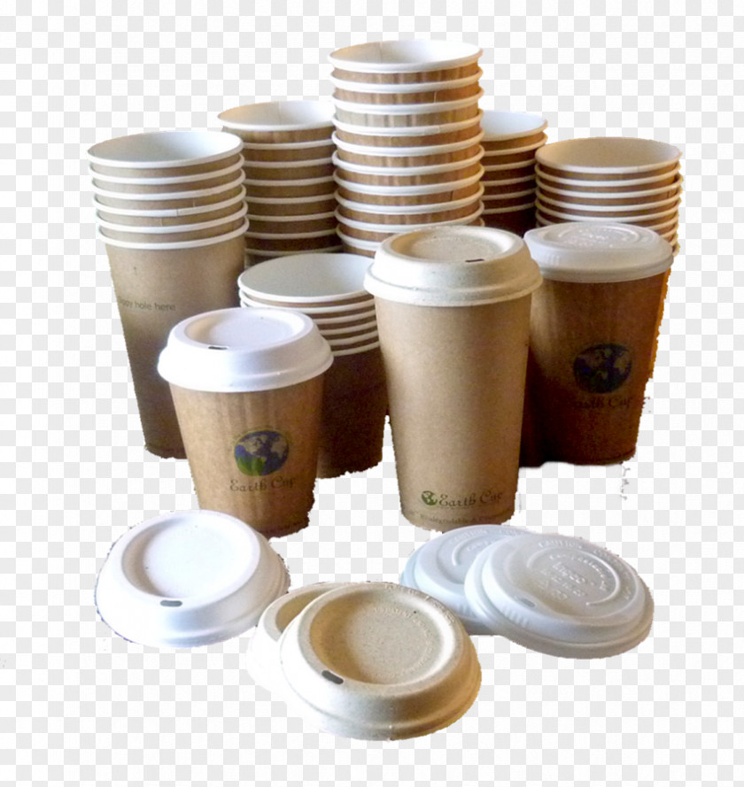 Linecorrugated Coffee Cup Plastic Lid PNG