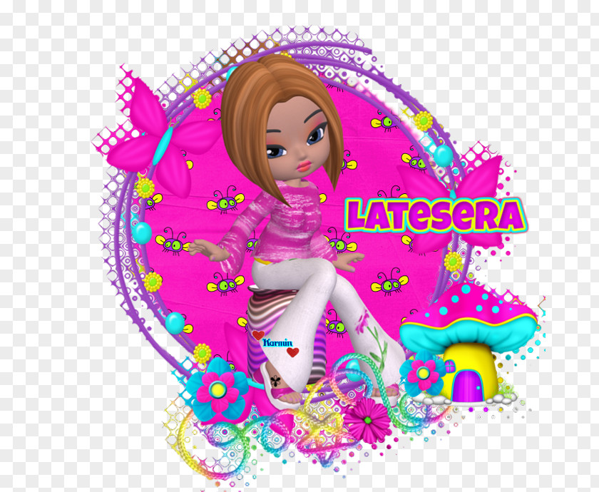 Barbie Pink M Character Clip Art PNG
