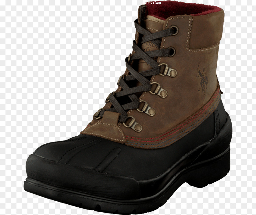 Boot Snow Brown Shoe Leather PNG