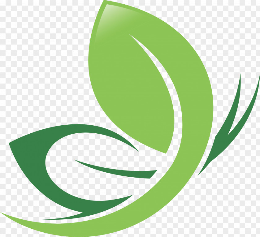 Green Leaf Logo Design Icon PNG