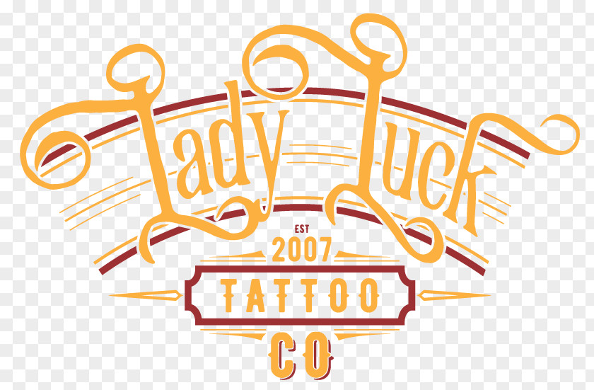 Lady Luck Logo Brand Tattoo Illustration Product Design PNG