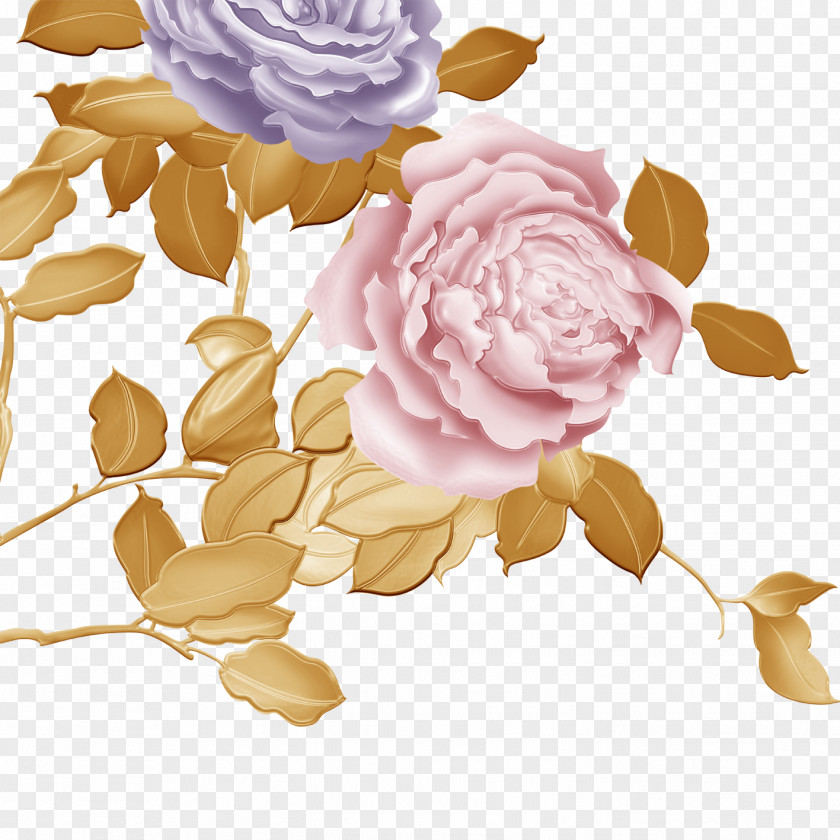 Peony Beach Rose Designer PNG