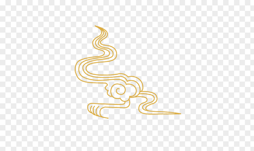Yellow Clouds Illustration PNG