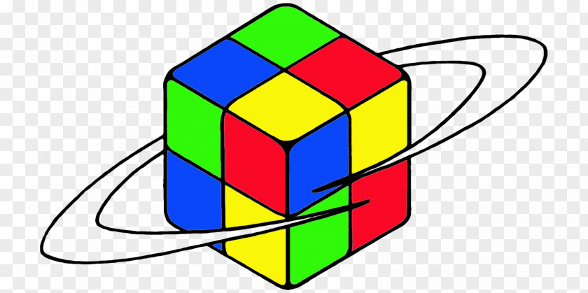 Design Rubik's Cube Line Clip Art PNG