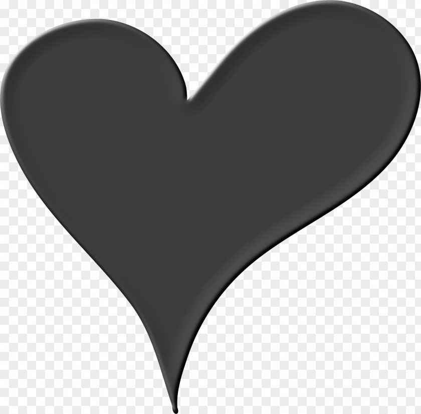 Black Heart Drawing Clip Art PNG